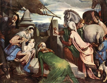  Magi Painting - The Three Magi Jacopo Bassano